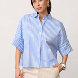 KaioCC Stripe SS Shirt - Pale Blue