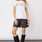 SignatureCC New Tee - White/DarkBrown