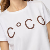 SignatureCC New Tee - White/DarkBrown