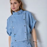 TillyCC Vest - Fade Denim