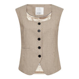 NadineCC Fitted Vest - Bisquit
