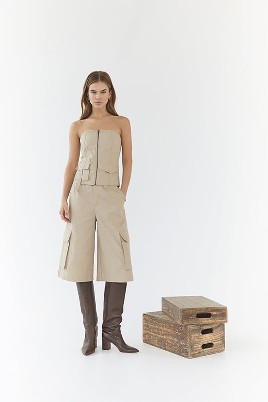 KeshaCC Bermuda - Bisquit - Co'couture