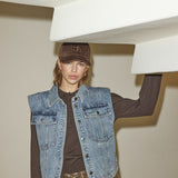 DeniceCC Denim Vest - Bleach Denim