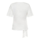 OrianeCC Pleat Tie Tee - White