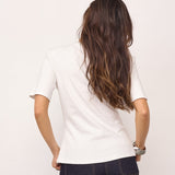 OrianeCC Pleat Tie Tee - White