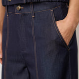 TerryCC  Barrel Pant - Navy Denim