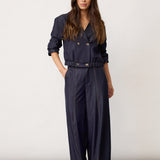 TerryCC  Barrel Pant - Navy Denim