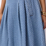 AntoCC Anya Pleat Skirt - Light Denim
