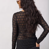 BarieCC O-Neck Blouse - Black