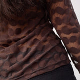 PenolaCC O-Neck Blouse - Brown