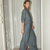 JackyCC Crop Blazer - Mid Grey