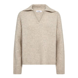 RogerCC LS Polo Knit - Creme