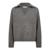 RogerCC LS Polo Knit - Grey Melange