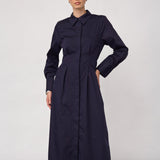 SannaCC Shirt Long Dress - Navy