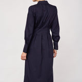 SannaCC Shirt Long Dress - Navy