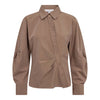 LyviaCC Asym Pin Shirt - Walnut