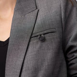 JackyCC Fitted Blazer - Mid Grey