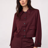 30325 TerryCC Jacket - Wine Red