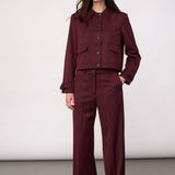 30325 TerryCC Jacket - Wine Red