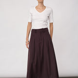 LunaCC New Pocket Pleat Skirt - Bison
