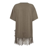 LarsonCC Mix Lace Tee - Olive
