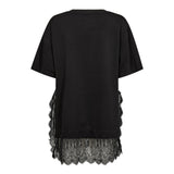 LarsonCC Mix Lace Tee - Black