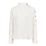 CamelloCC Asym Button Blouse - Off-White