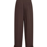 AcileCC Leg Pleat Pant - Brown