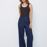 GabieCC Pin Wide Pant - Navy