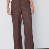 SinaCC Pin Wide Pant - Dark Brown