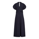 LicaCC Pin Gathering Dress - Navy