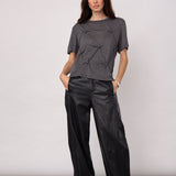 TaniaCC Knot Tee - Mid Grey