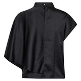 IdunCC Cape SS Blouse - Black