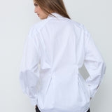DaliaCC Tie Pleat Shirt - White