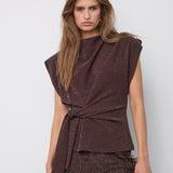 EstiCC Pleat Top - Bison