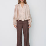 MelinCC Balloon Emb Shirt - Champagne