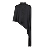 IdunCC Turtle Cape Blouse - Black
