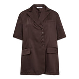 40048 MeiCC SS Blazer - Dark Brown
