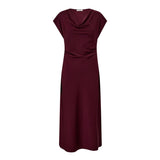 AdnaCC Wing Dress - Burgundy - Co'couture