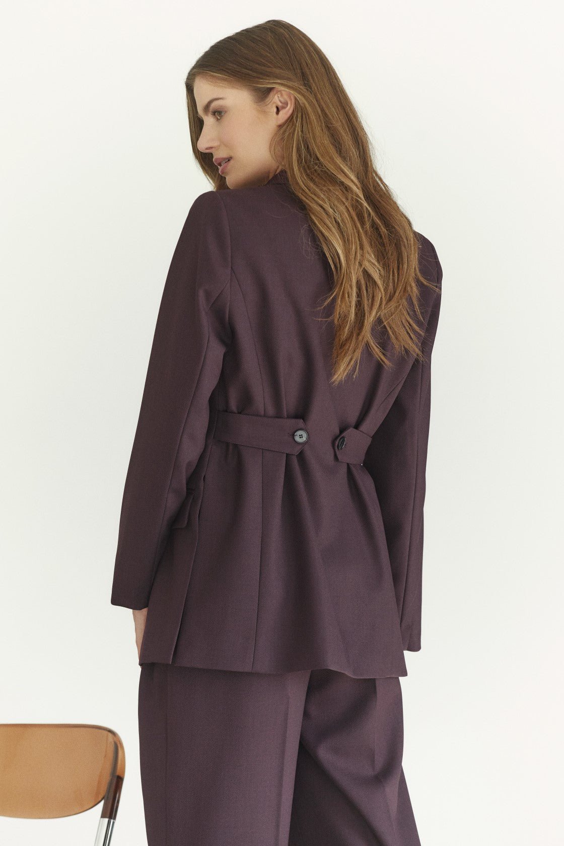 AlmiraCC Fitted Blazer - Plum - Co'couture