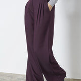 AlmiraCC Pleat LL pant - Plum - Co'couture