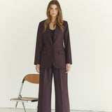 AlmiraCC Pleat Pant - Plum - Co'couture