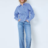 AnizaCC Asym Shirt - New Blue - Co'couture