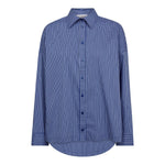 AnizaCC Oversize Slit Shirt - New Blue - Co'couture