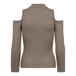 BalinCC Off - Shoulder Knit - Light Walnut - Co'couture