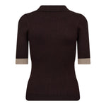 BonnyCC Polo SS Knit - Mocca - Co'couture