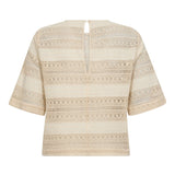 CarlyCC Crochet Blouse - Bone - Co'couture
