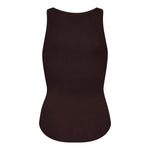 ClaireCC Rib Tank Top - Dark Brown - Co'couture