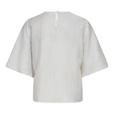 ConnyCC Drape SS Blouse - White - Co'couture
