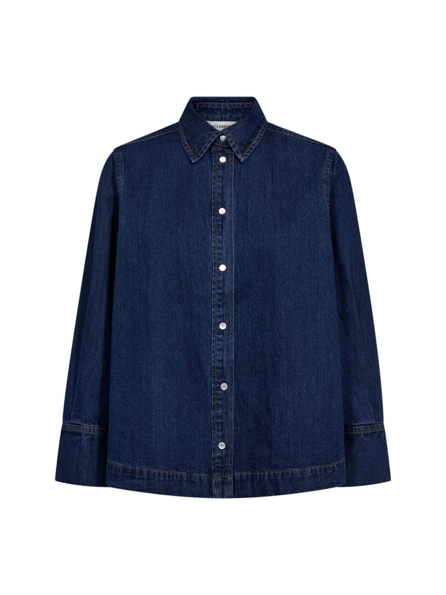 DelinaCC Denim LS Shirt - Navy Denim - Co'couture
